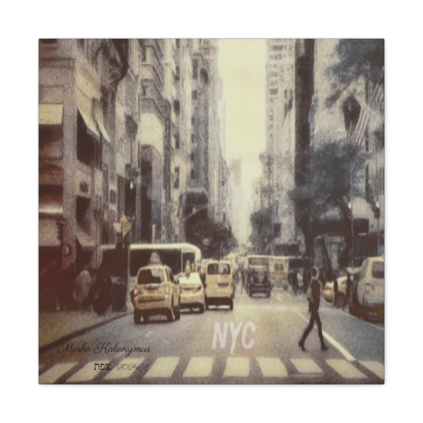 Canvas Gallery Wrap "NYC Traffic"