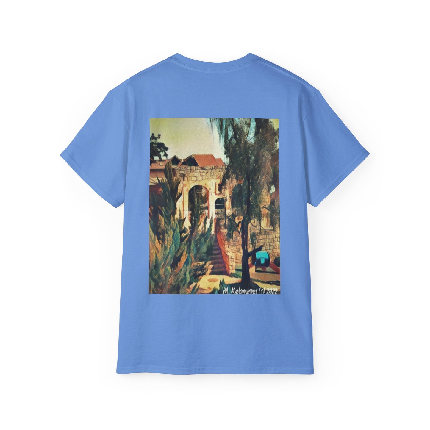 T Shirt with Zefat Synagogue Ruins with I :) Zefat