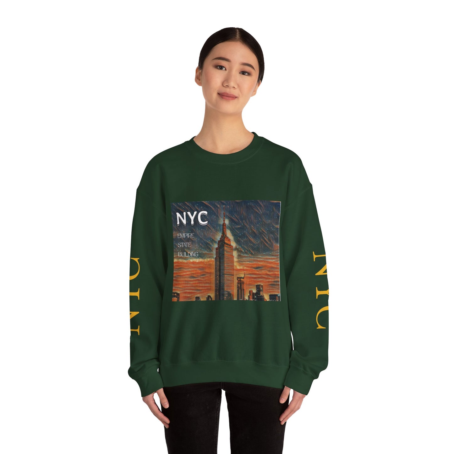 Sweatshirt with "NYC Empire State Building".