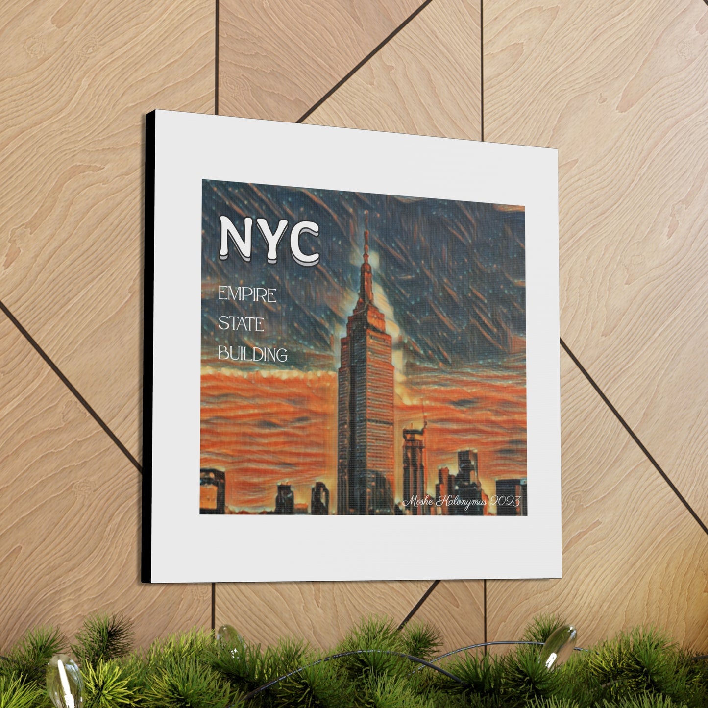 Canvas Gallery Wrap of "NYC Empire State Building".