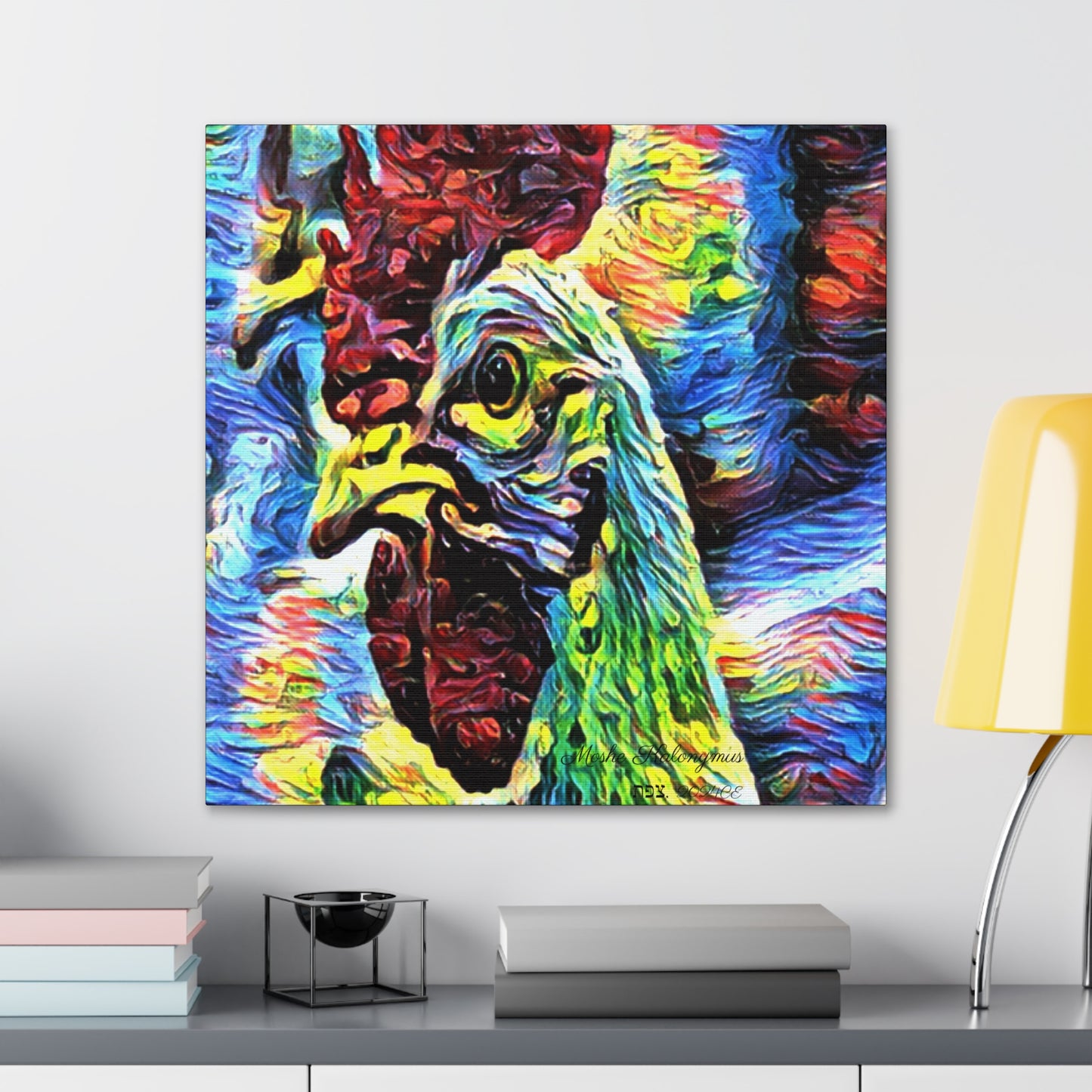 Canvas Gallery Wrap with "Resplendent Chicken''