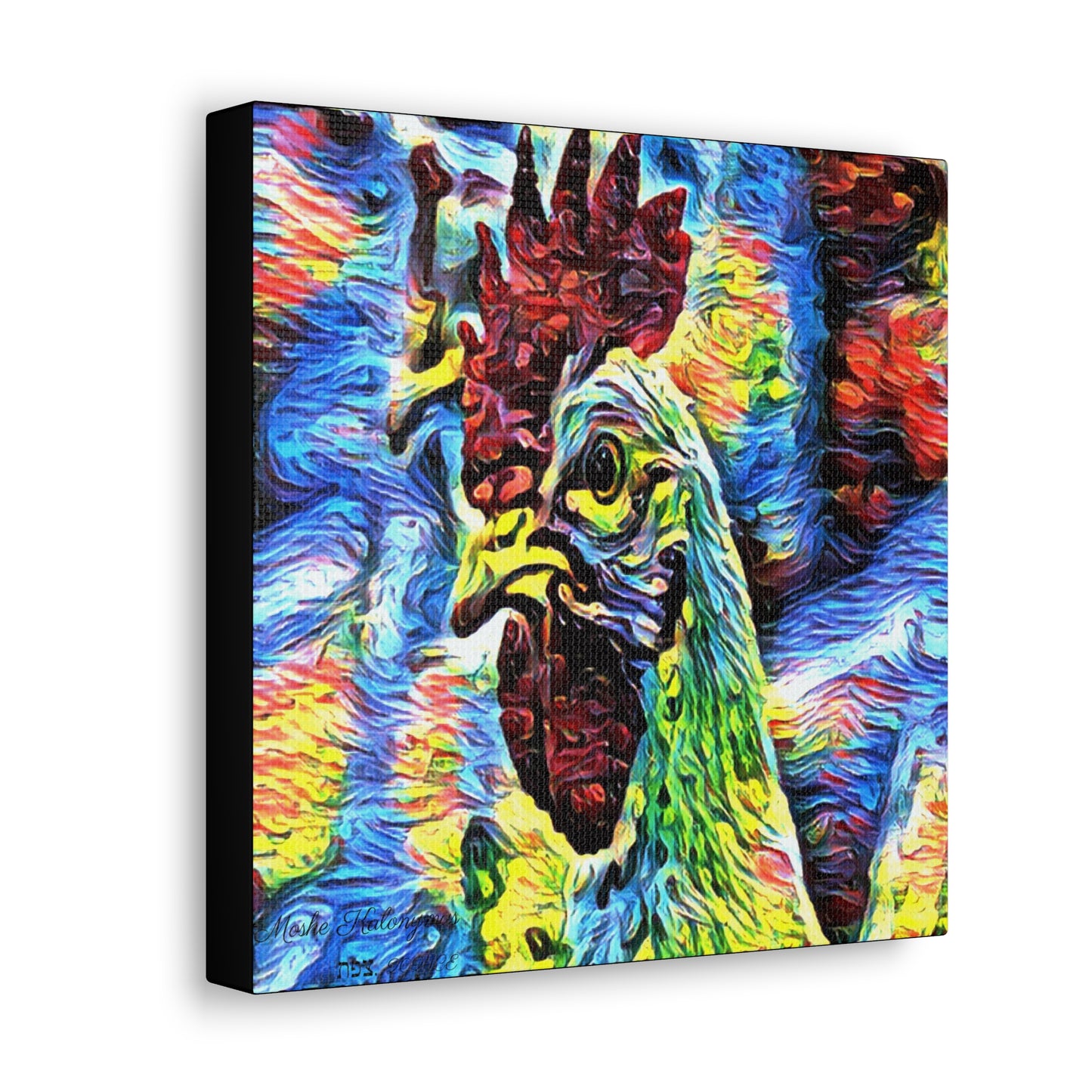 Canvas Gallery Wrap with "Resplendent Chicken''