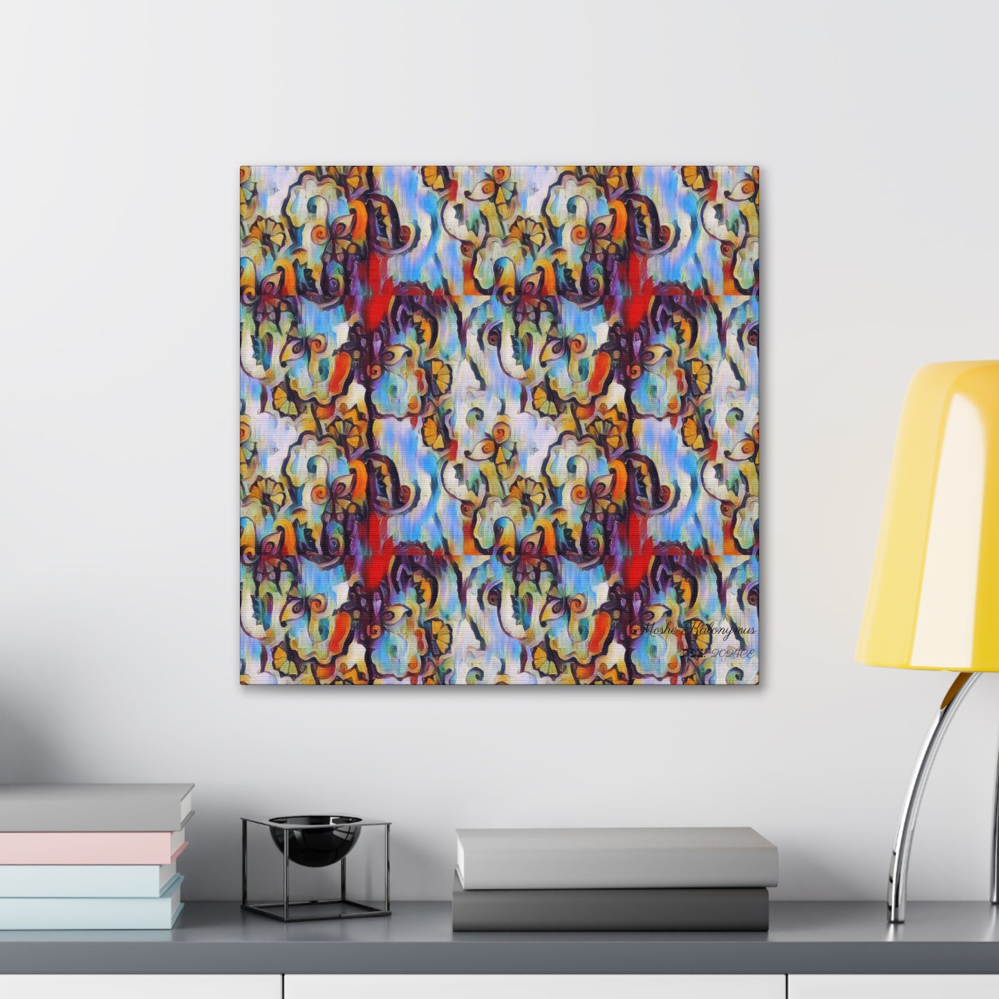 Canvas Gallery Wrap of "Burst of color Pattern 1123"