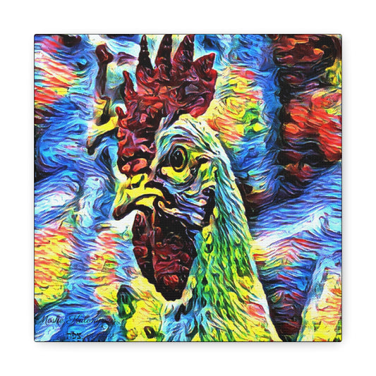 Canvas Gallery Wrap with "Resplendent Chicken''