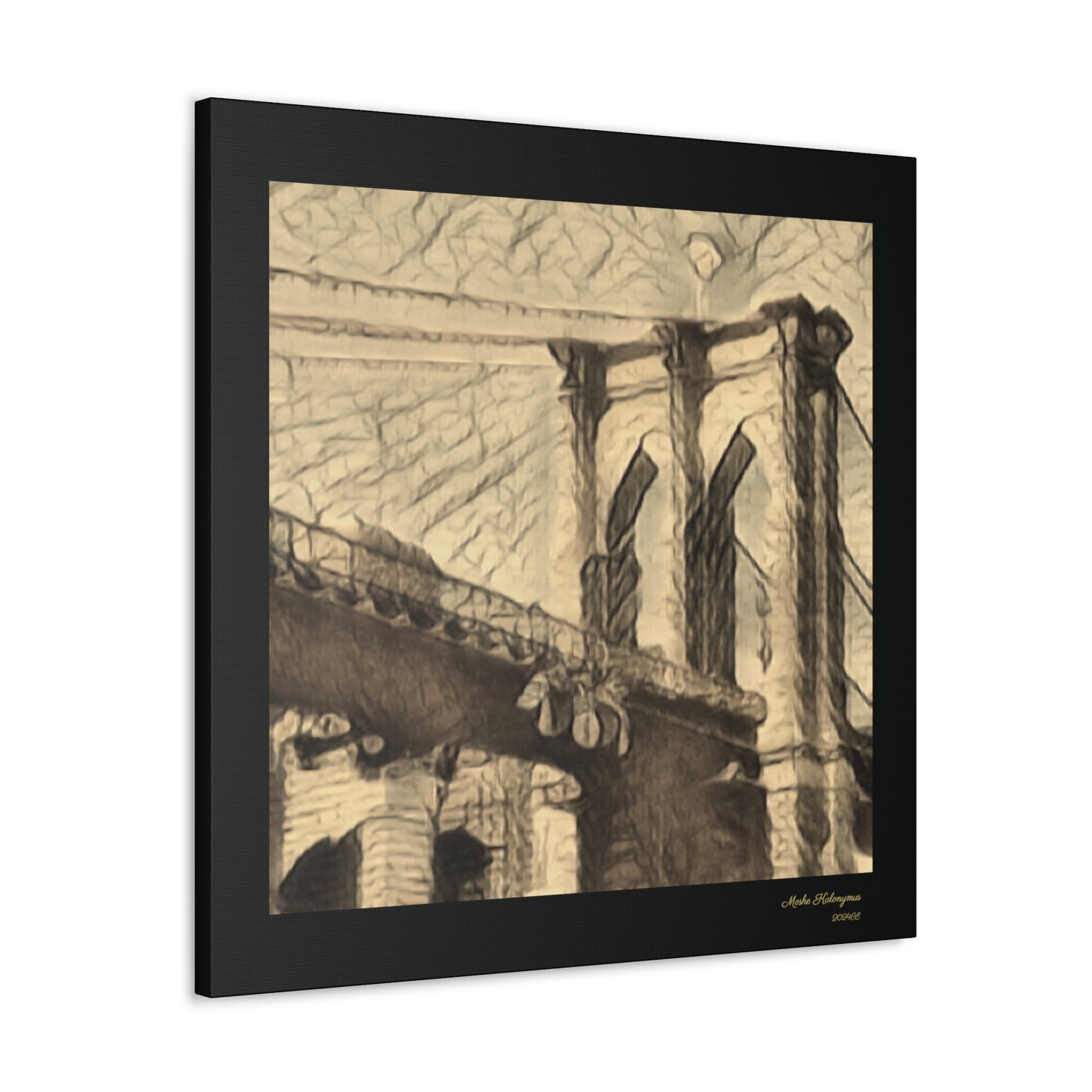 Canvas Gallery Wrap of "The Brooklyn Bridge"