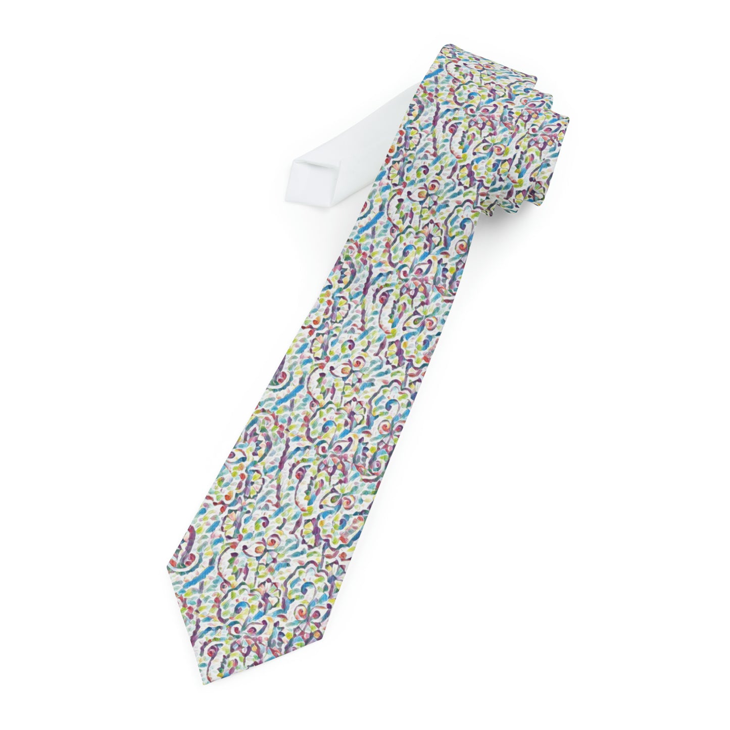 Necktie with Pastel Design