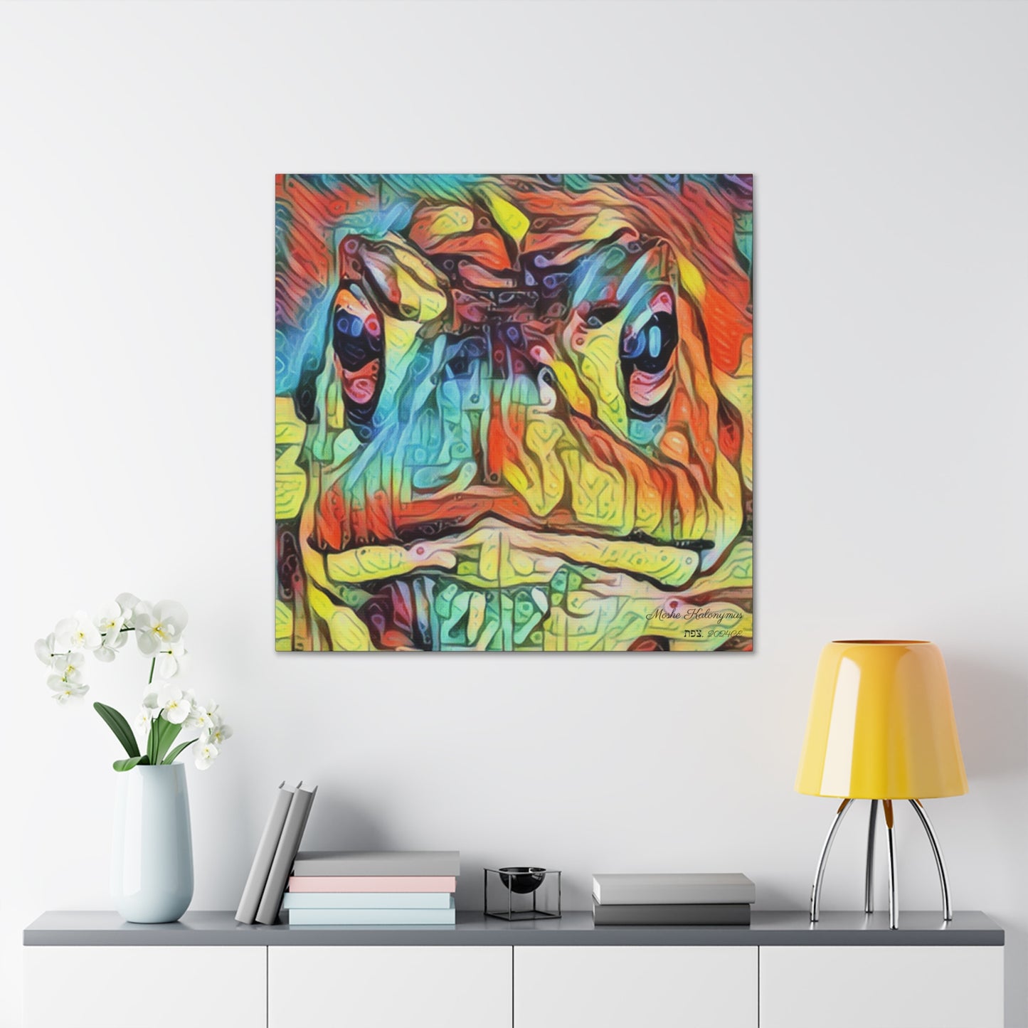 Canvas Gallery Wrap with "Resplendent Frog" Image