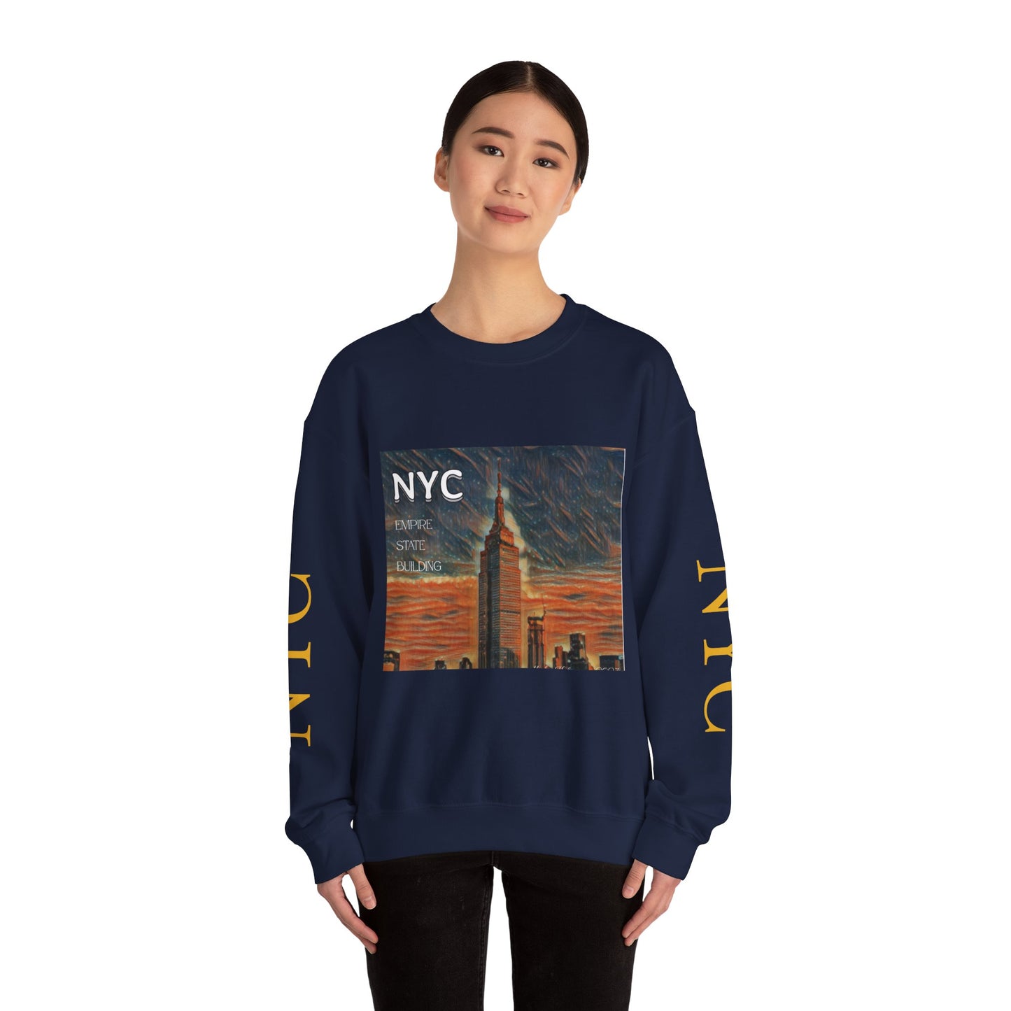 Sweatshirt with "NYC Empire State Building".