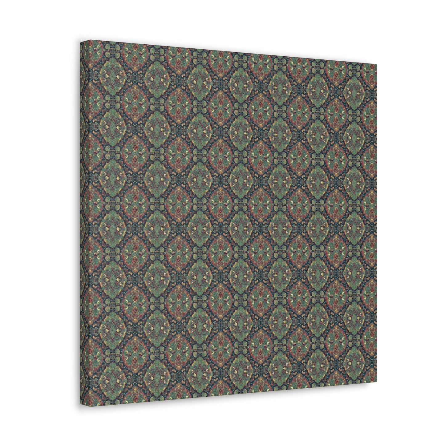 Canvas Gallery Wrap of Enhanced Green Pattern 09233 Color