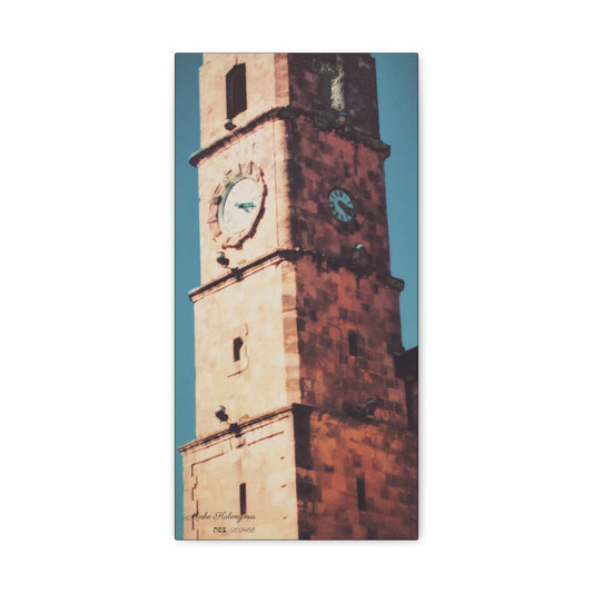 Canvas Gallery Wrap with "Sarayah  Clocktower" in Zefat - Israel