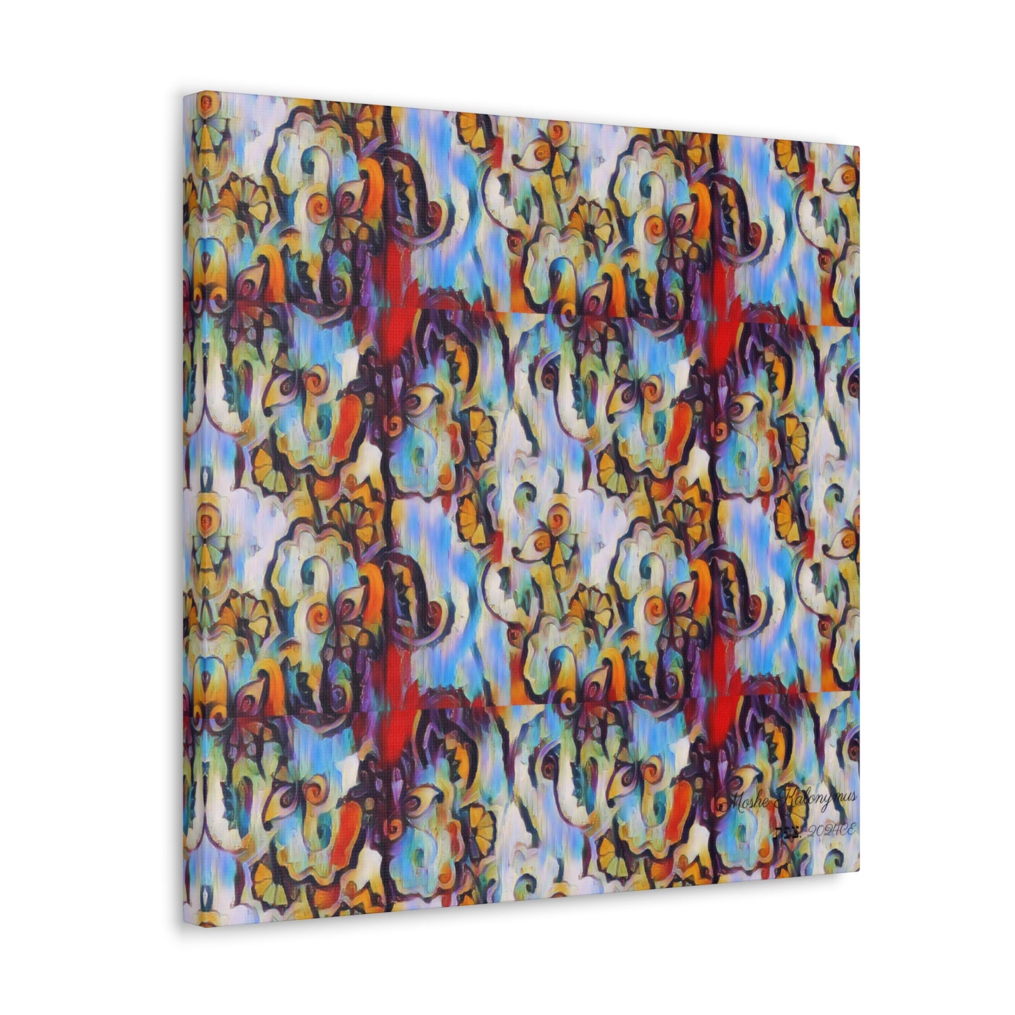 Canvas Gallery Wrap of "Burst of color Pattern 1123"