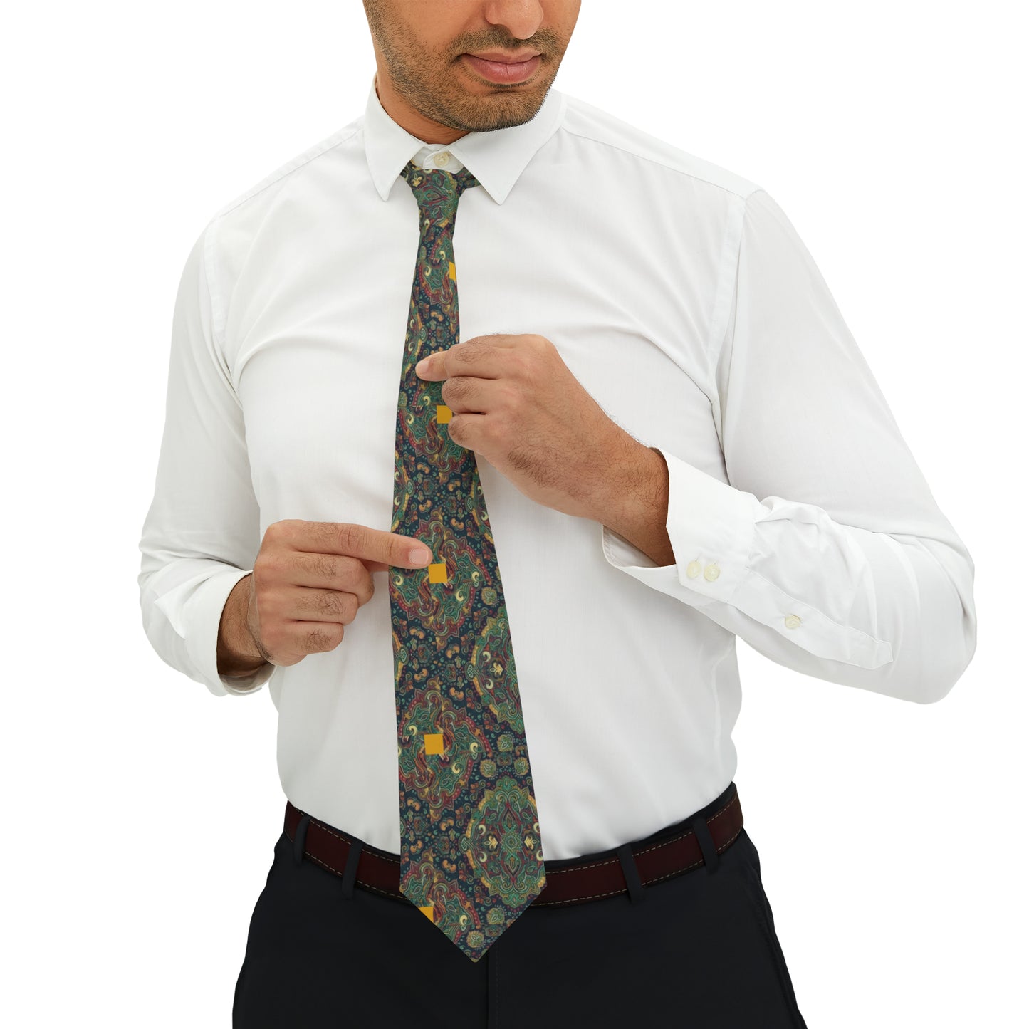 Necktie with 09 2023 103  Colourful Pattern