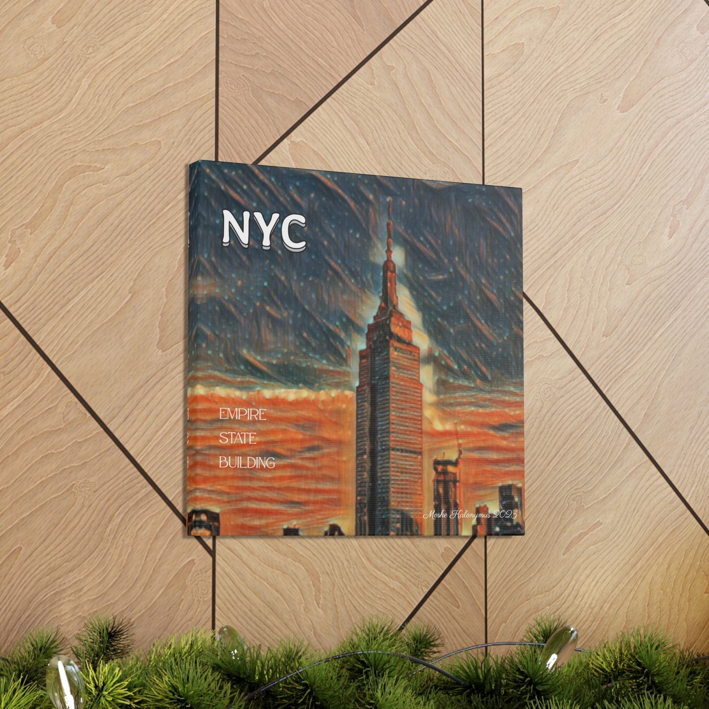 Canvas Gallery Wrap of "NYC Empire State Building".