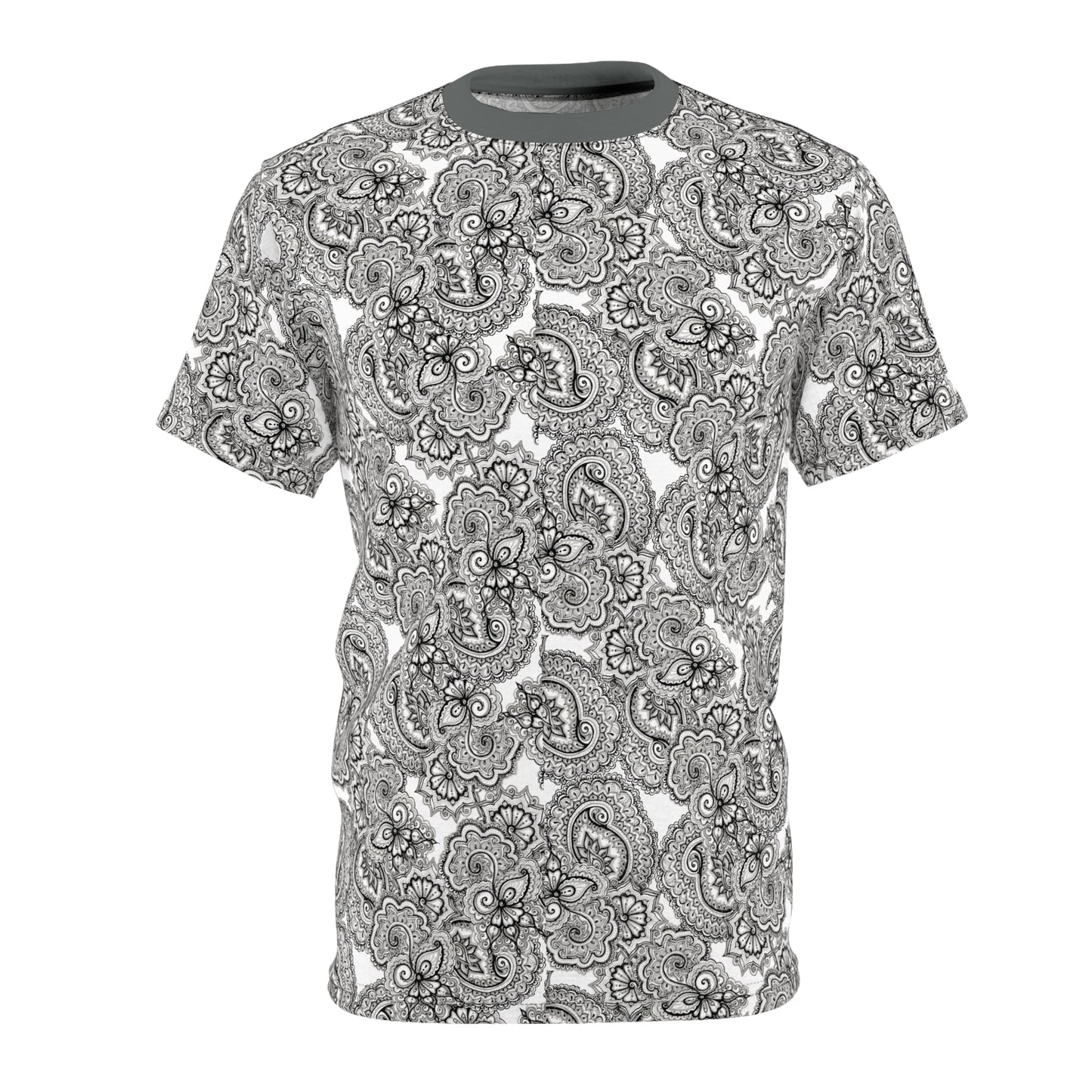 T Shirt 08 2023 Paisley Black on White