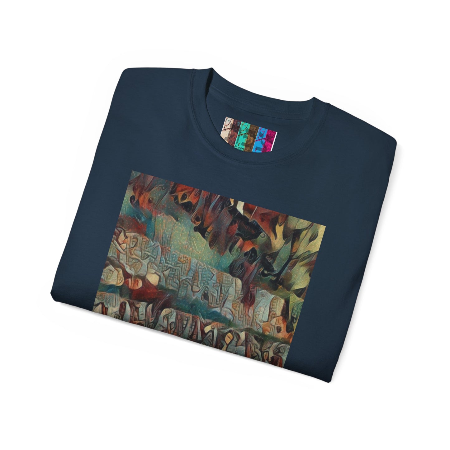 T Shirt with "Zefat Roman Ruins" Full Colour Image