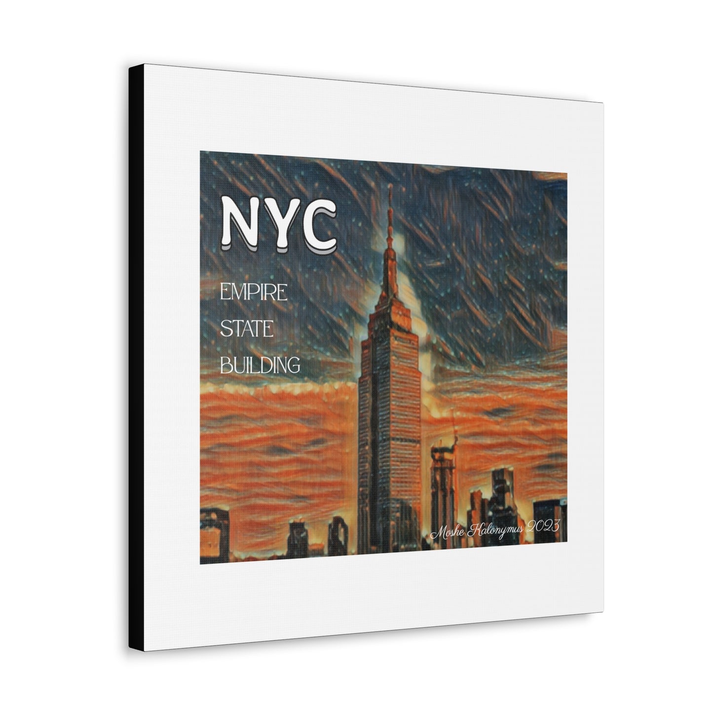 Canvas Gallery Wrap of "NYC Empire State Building".