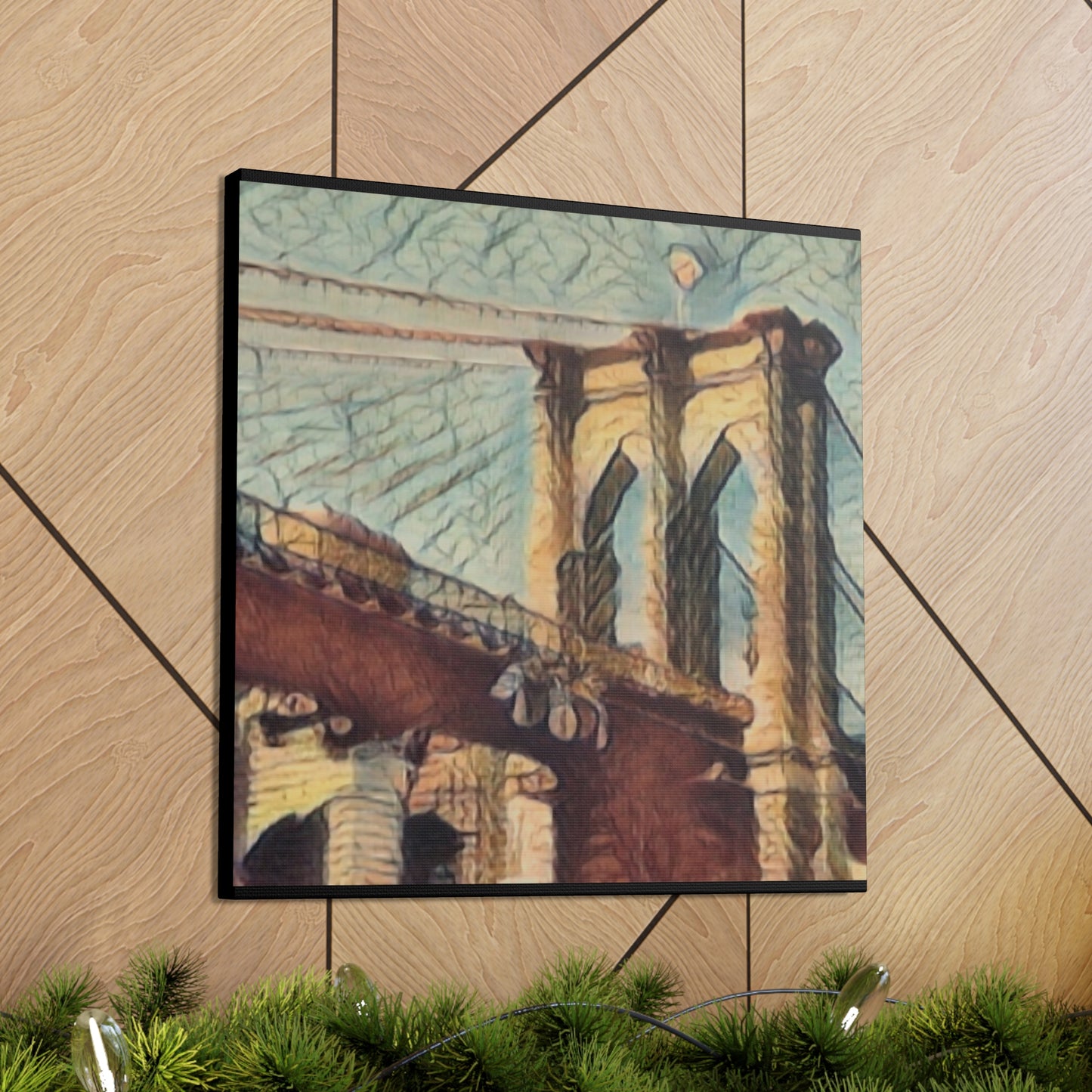 Canvas Gallery Wrap with "NYC Brooklyn Bridge ".