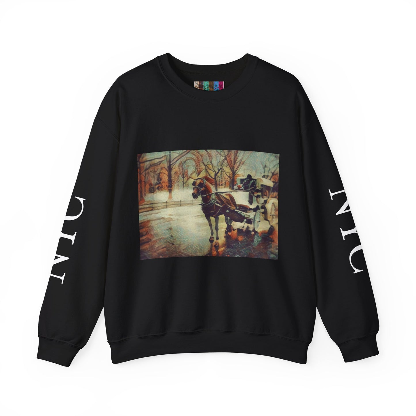 Sweatshirt with "NYC Central Park Hansom Cab"