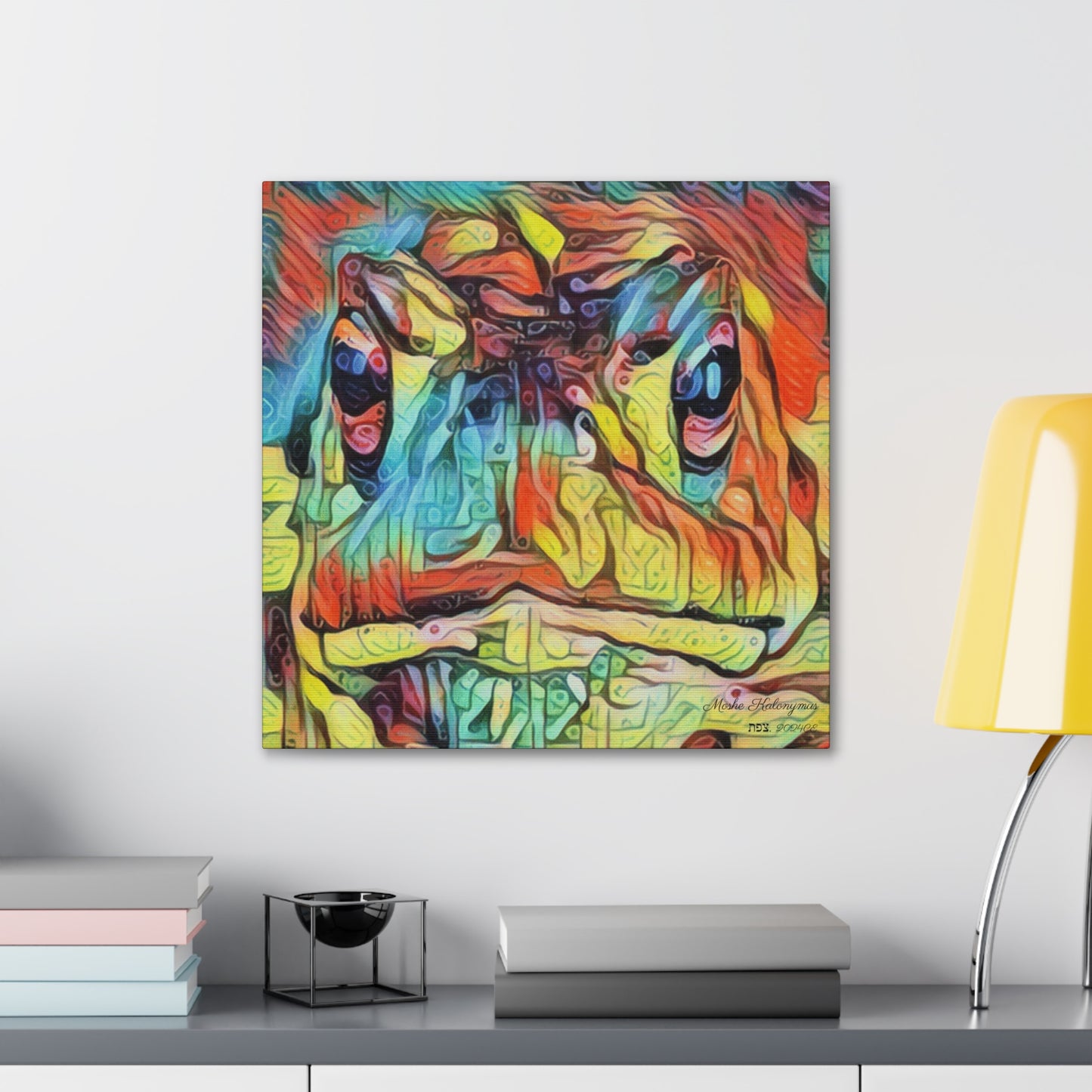 Canvas Gallery Wrap with "Resplendent Frog" Image