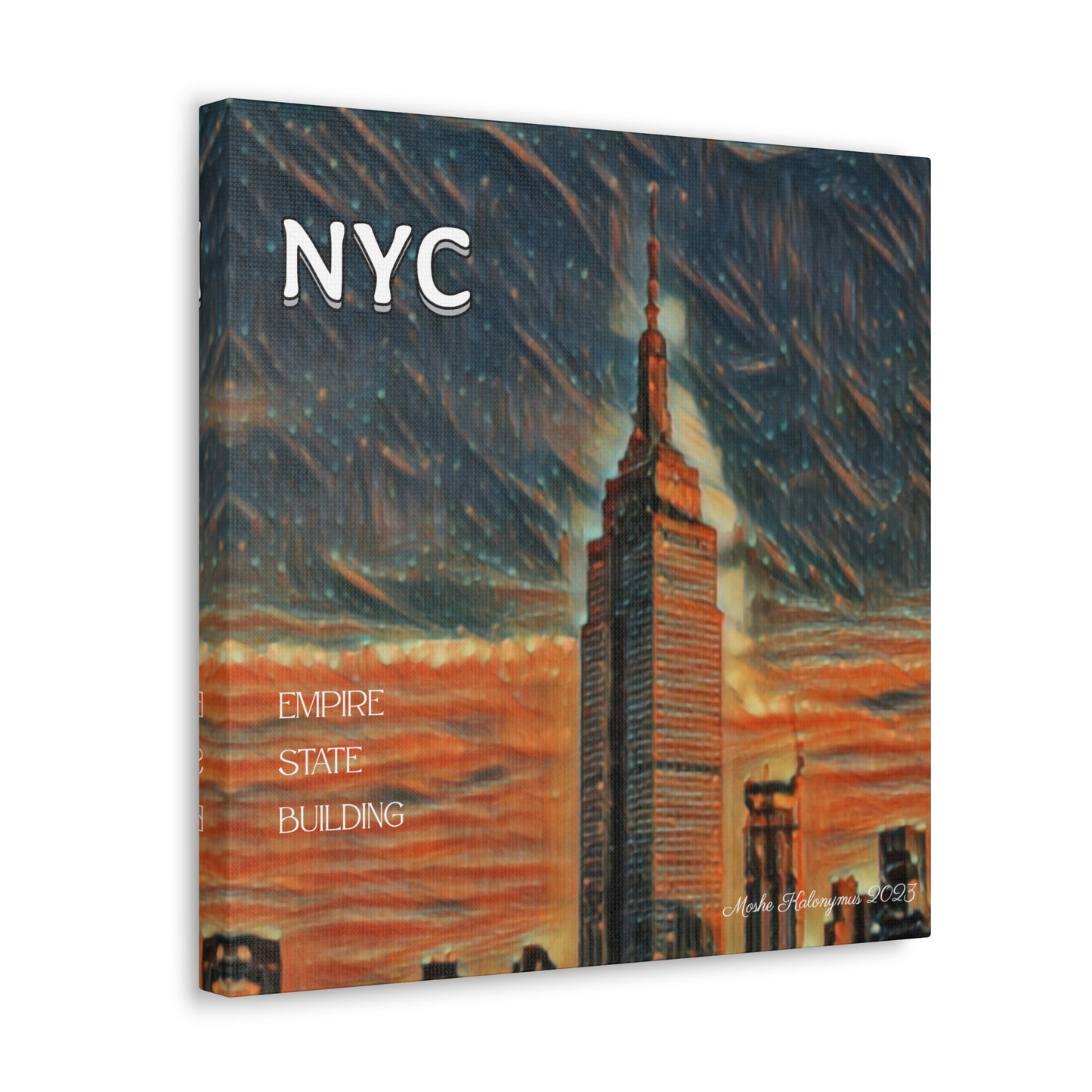 Canvas Gallery Wrap of "NYC Empire State Building".