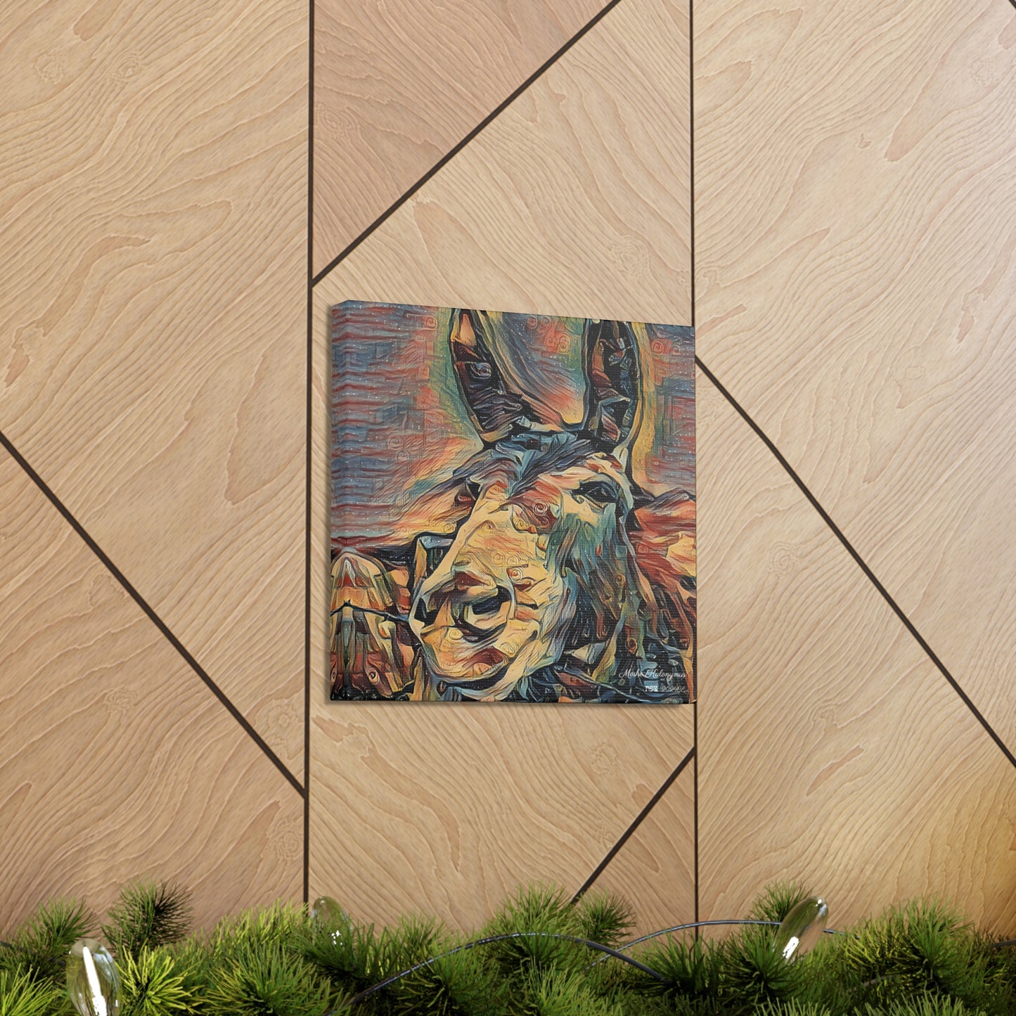 Canvas Gallery Wrap of "Donkey"