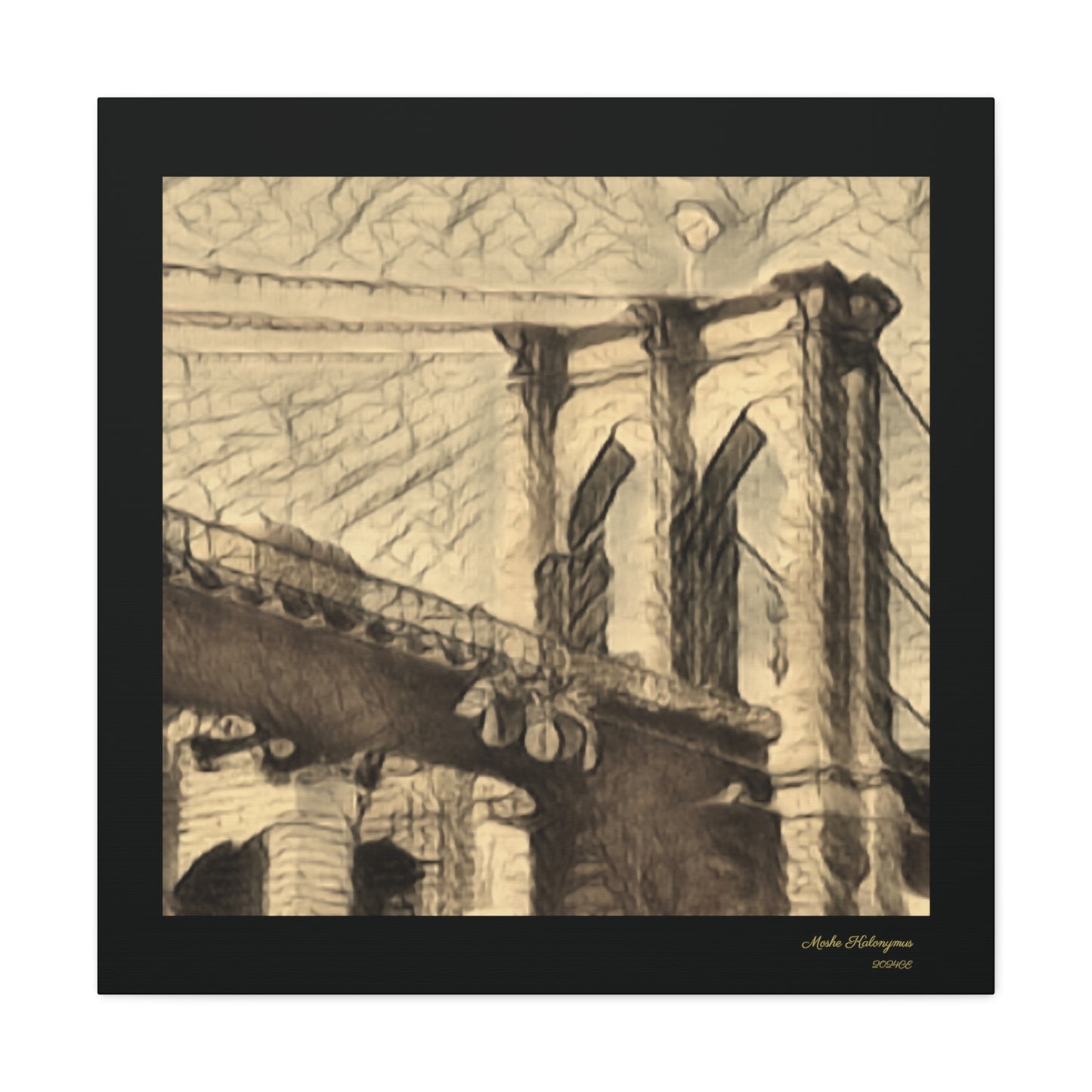 Canvas Gallery Wrap of "The Brooklyn Bridge"