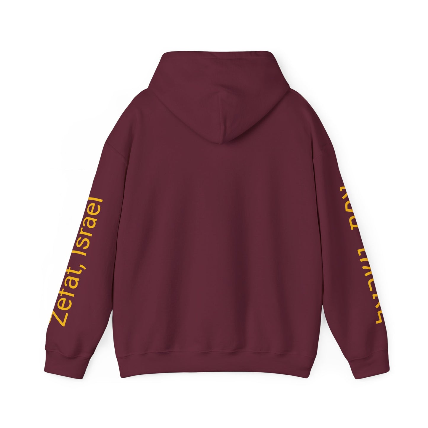 Hooded Sweatshirt with "Zefat View" print Full Color