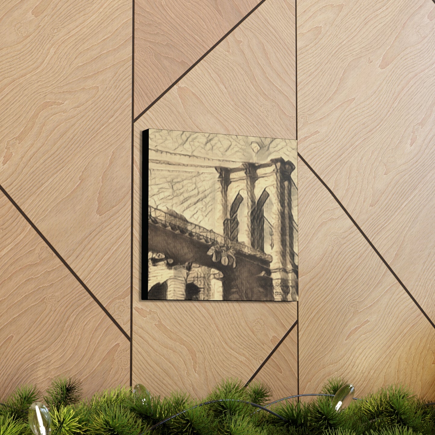 Canvas Gallery Wrap of "The Brooklyn Bridge"