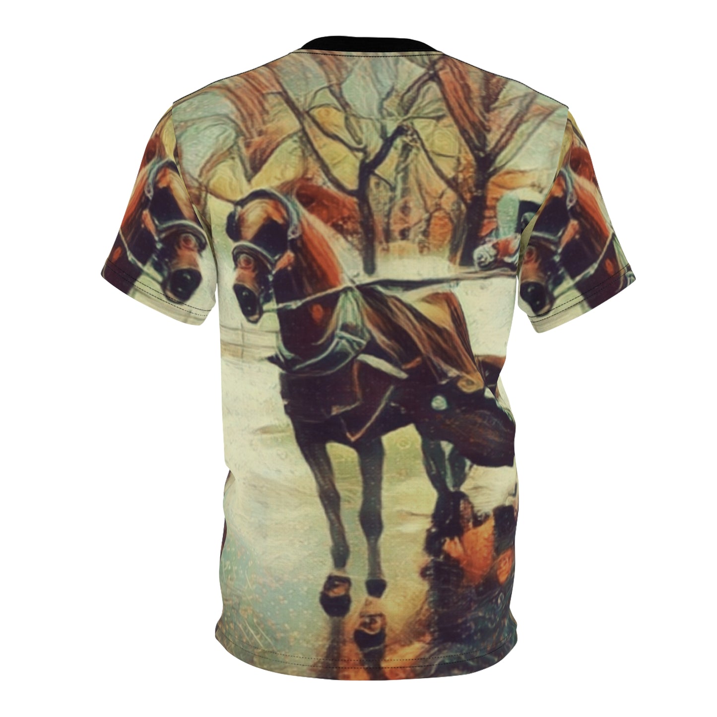 T Shirt with "NYC Central Park Horse Print"