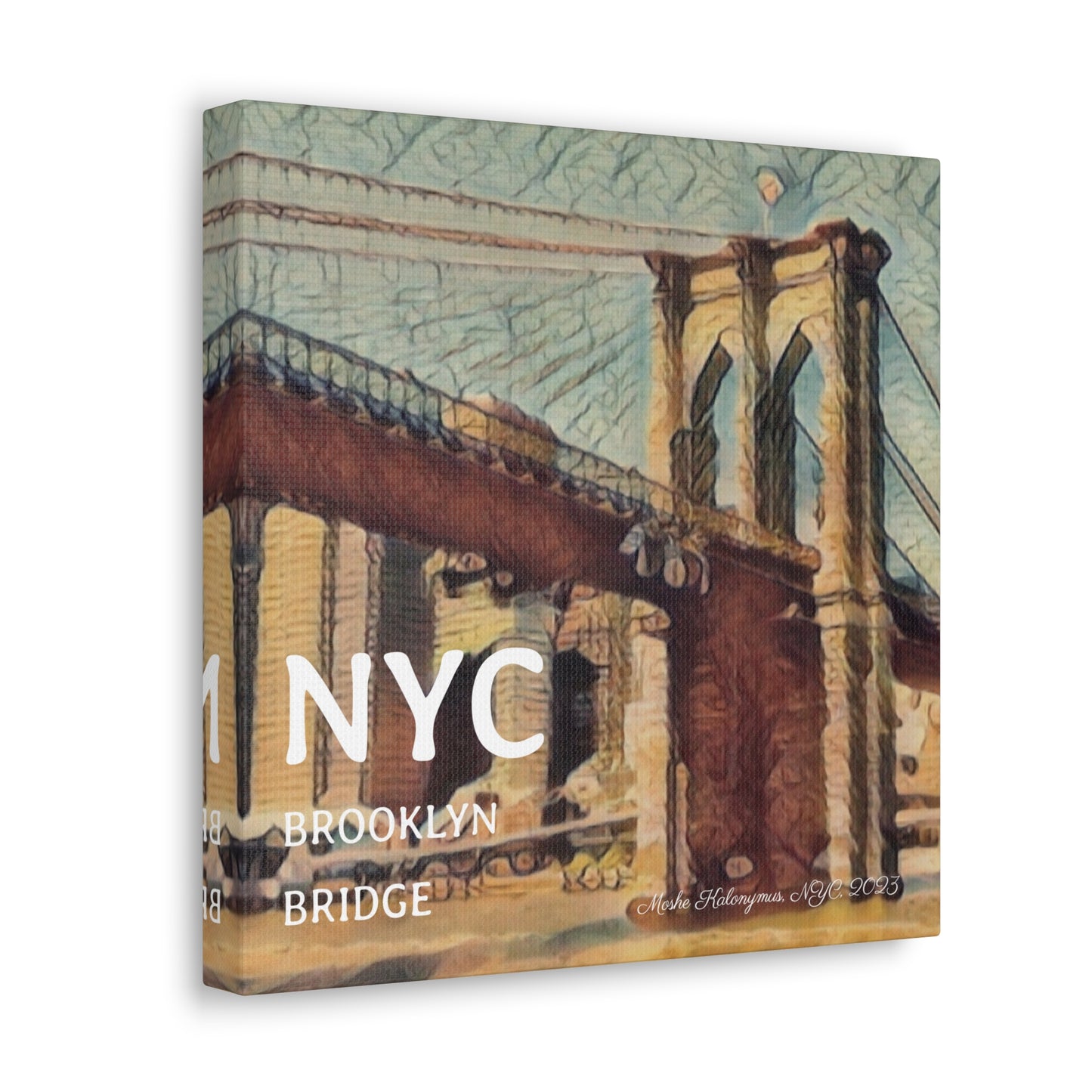 Canvas Gallery Wrap with "NYC Brooklyn Bridge ".