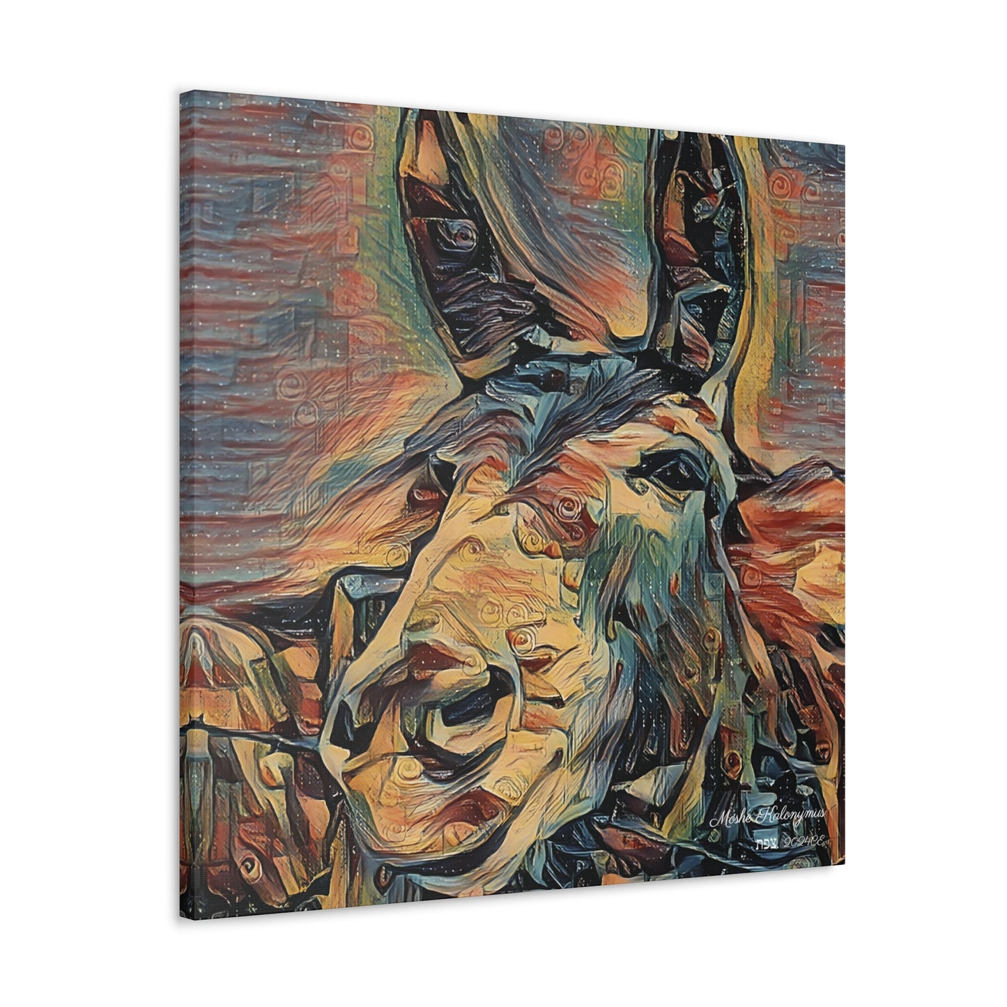 Canvas Gallery Wrap of "Donkey"