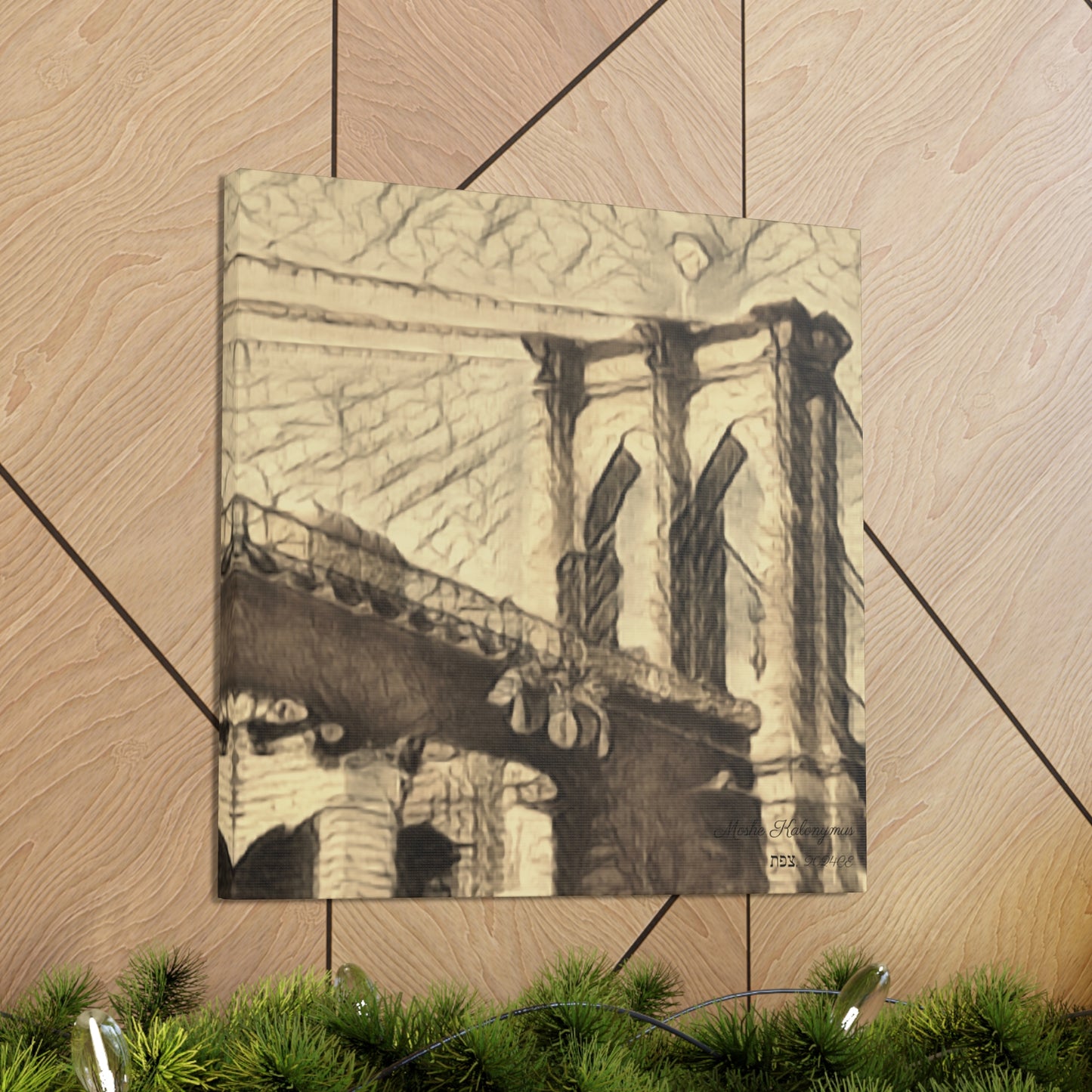 Canvas Gallery Wrap of "The Brooklyn Bridge"