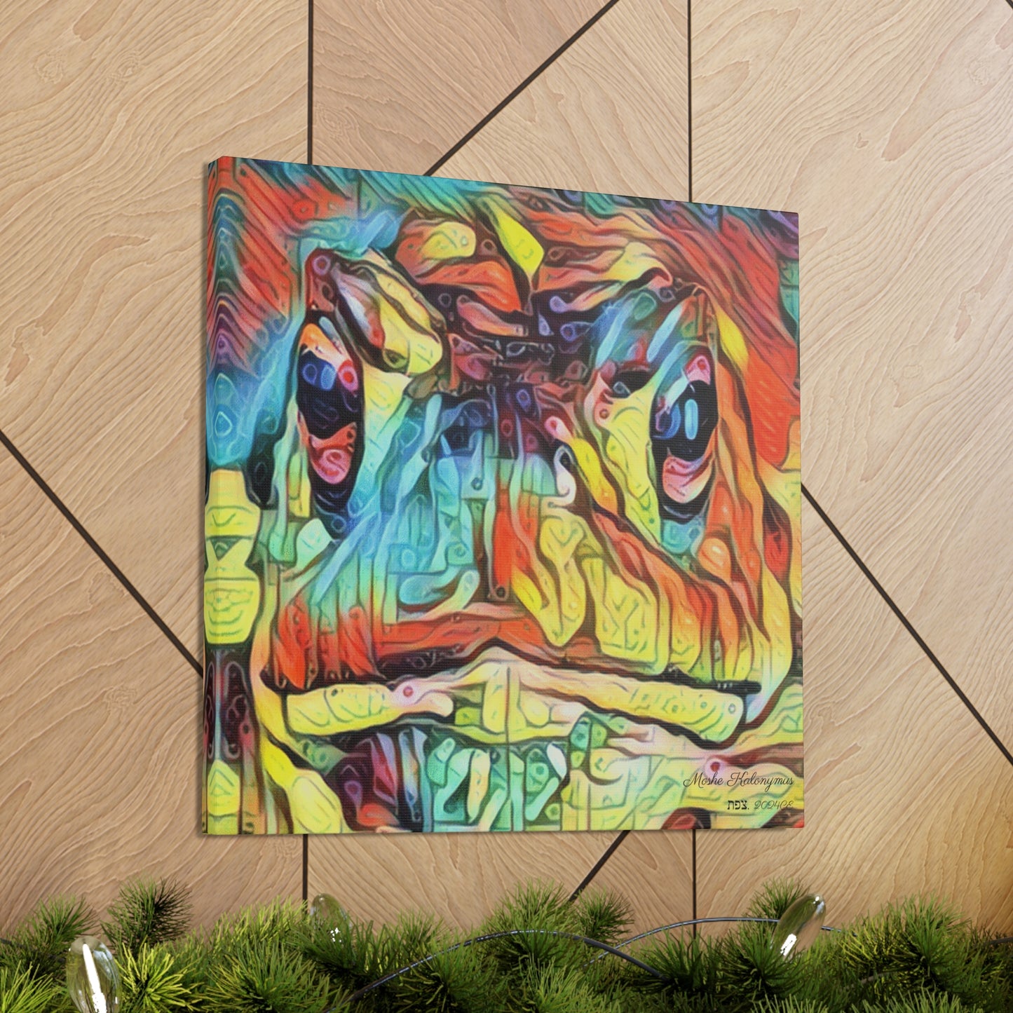 Canvas Gallery Wrap with "Resplendent Frog" Image