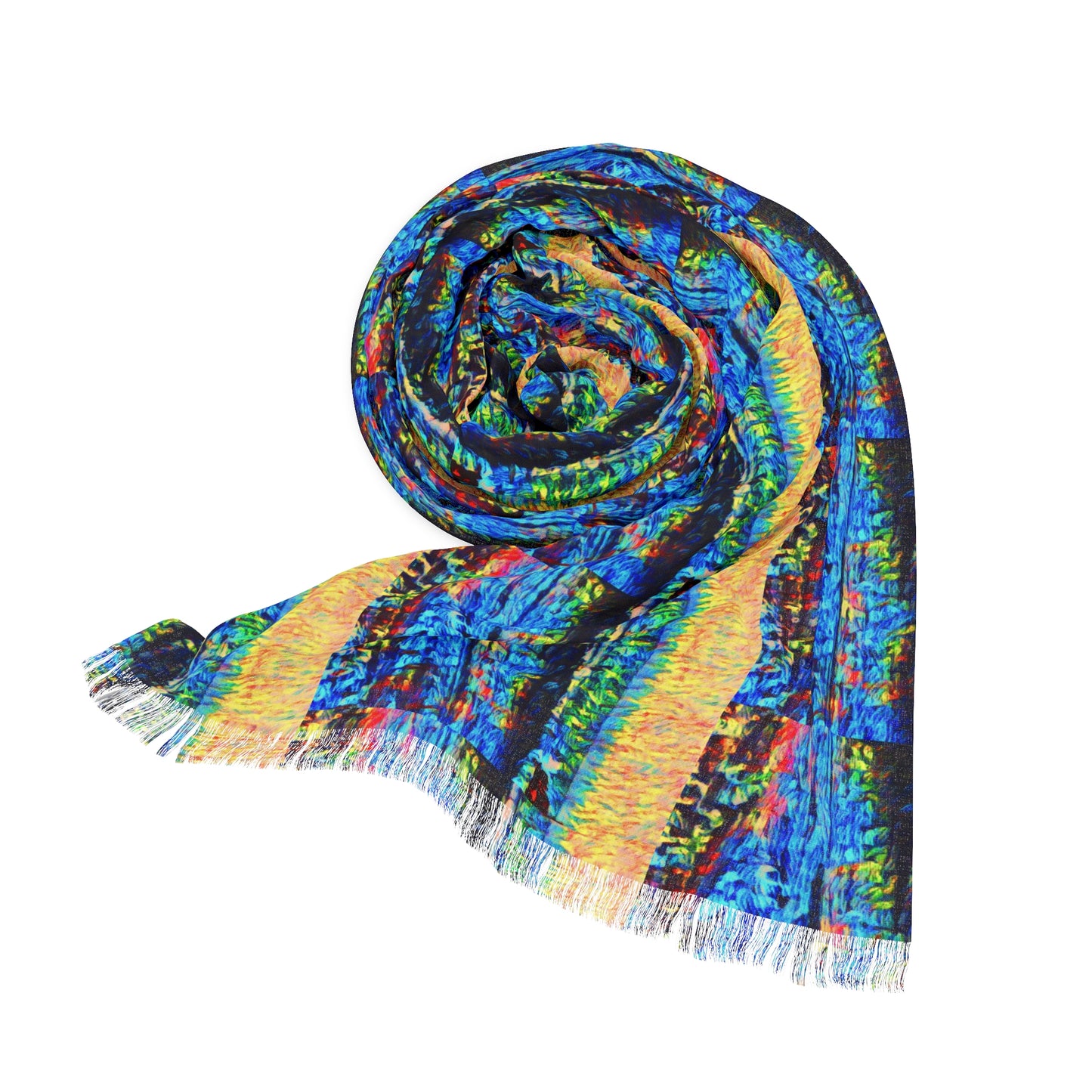 Scarf with Nahariya Waves pattern