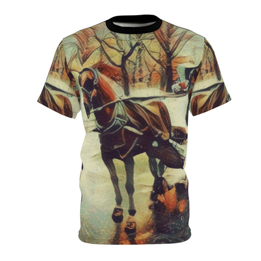 T Shirt with "NYC Central Park Horse Print"