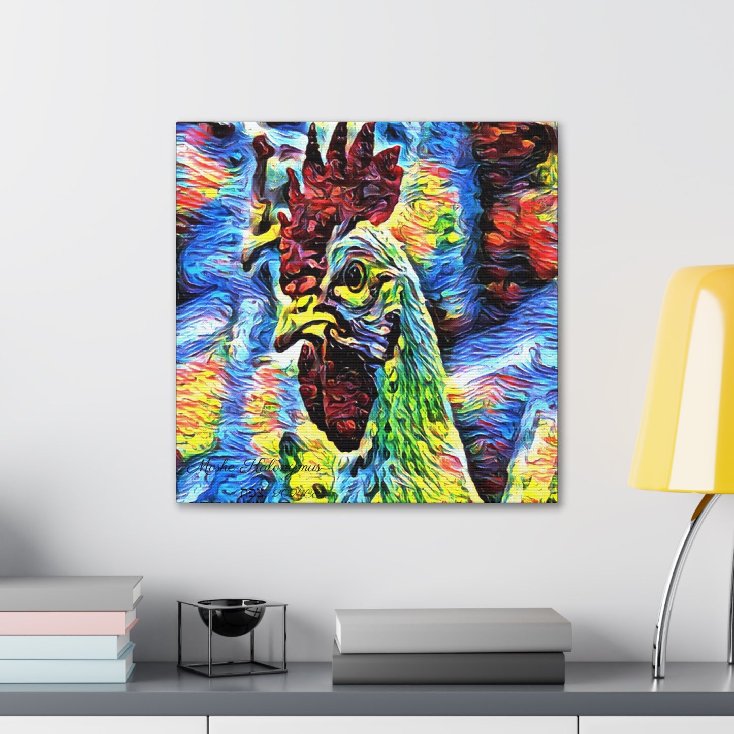 Canvas Gallery Wrap with "Resplendent Chicken''