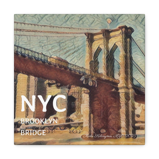 Canvas Gallery Wrap with "NYC Brooklyn Bridge ".