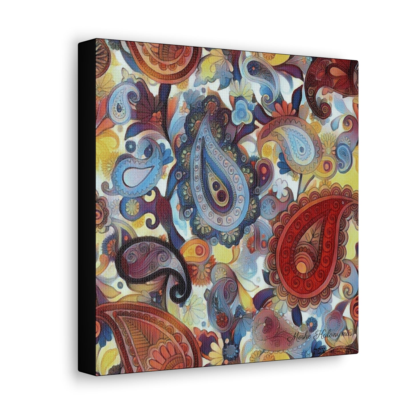 Canvas Gallery Wrap of Paisley Pattern 07231