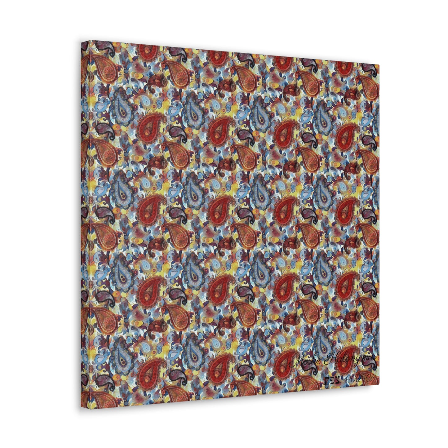 Canvas Gallery Wrap of Paisley Pattern 07231