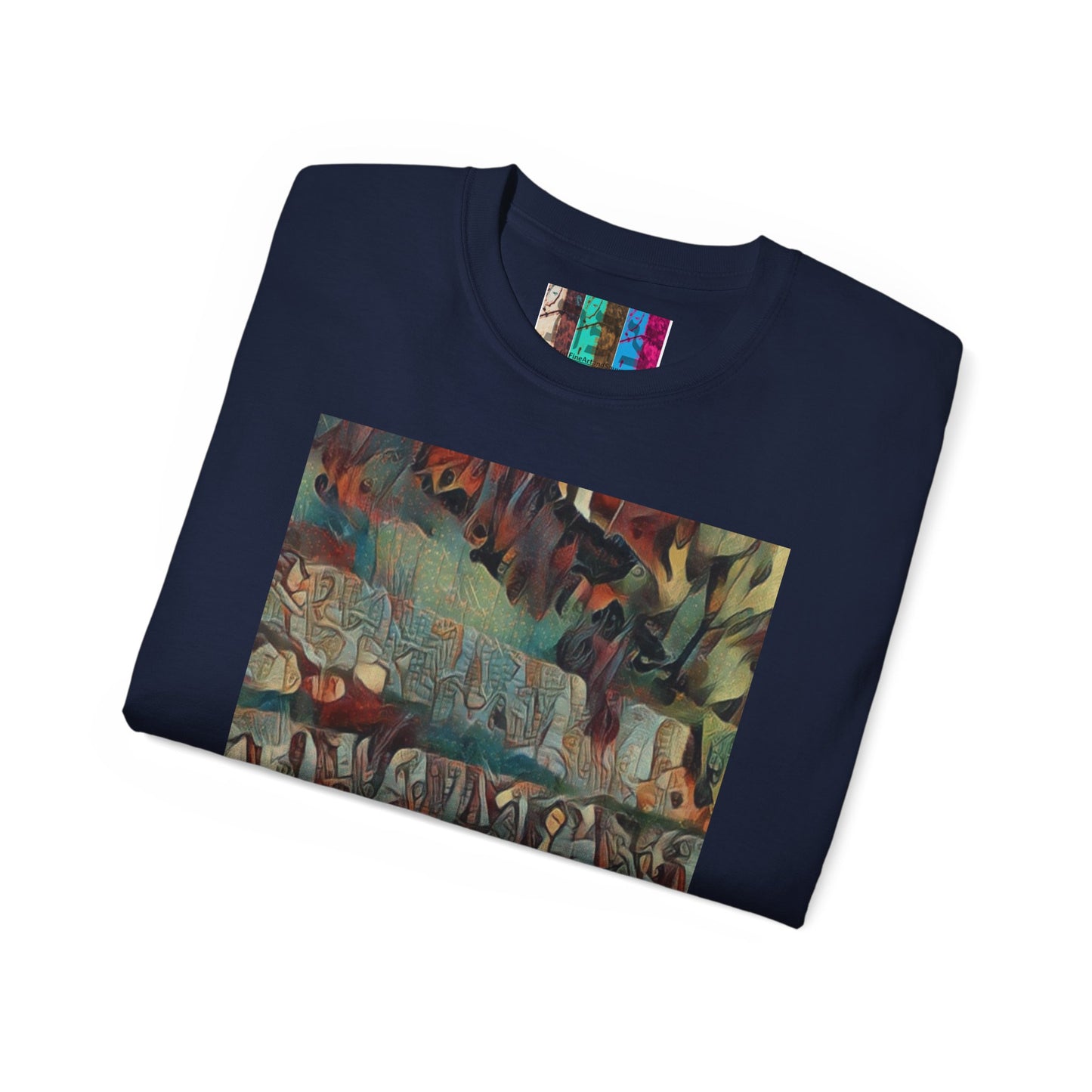 T Shirt with "Zefat Roman Ruins" Full Colour Image