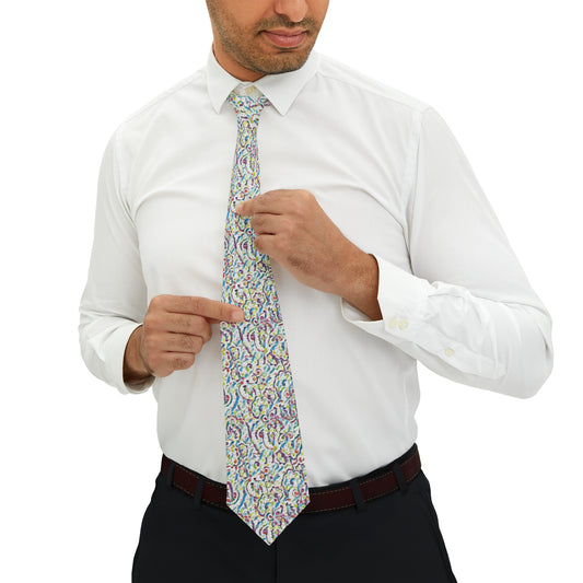 Necktie with Pastel Design