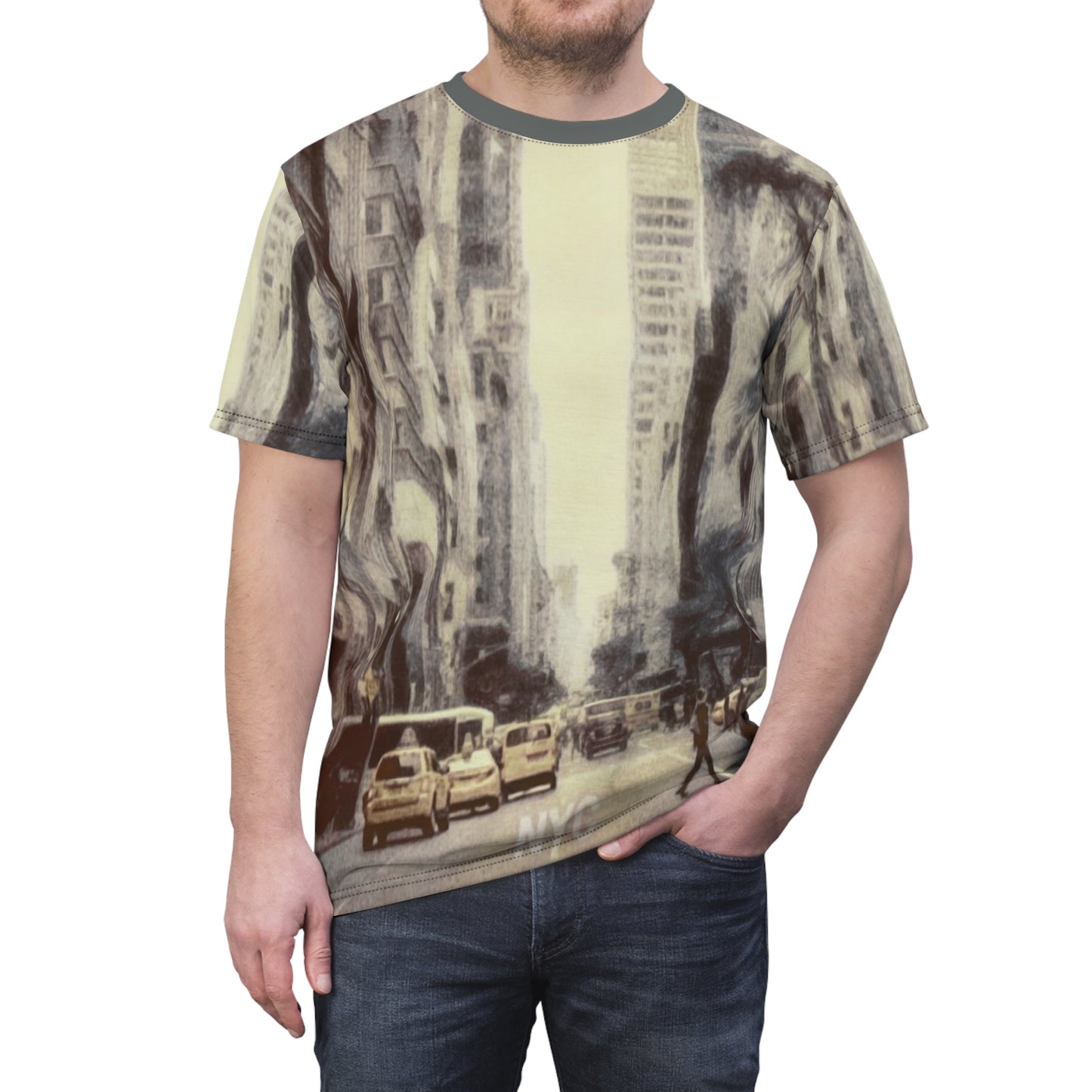 T Shirt Manhattan Traffic Art