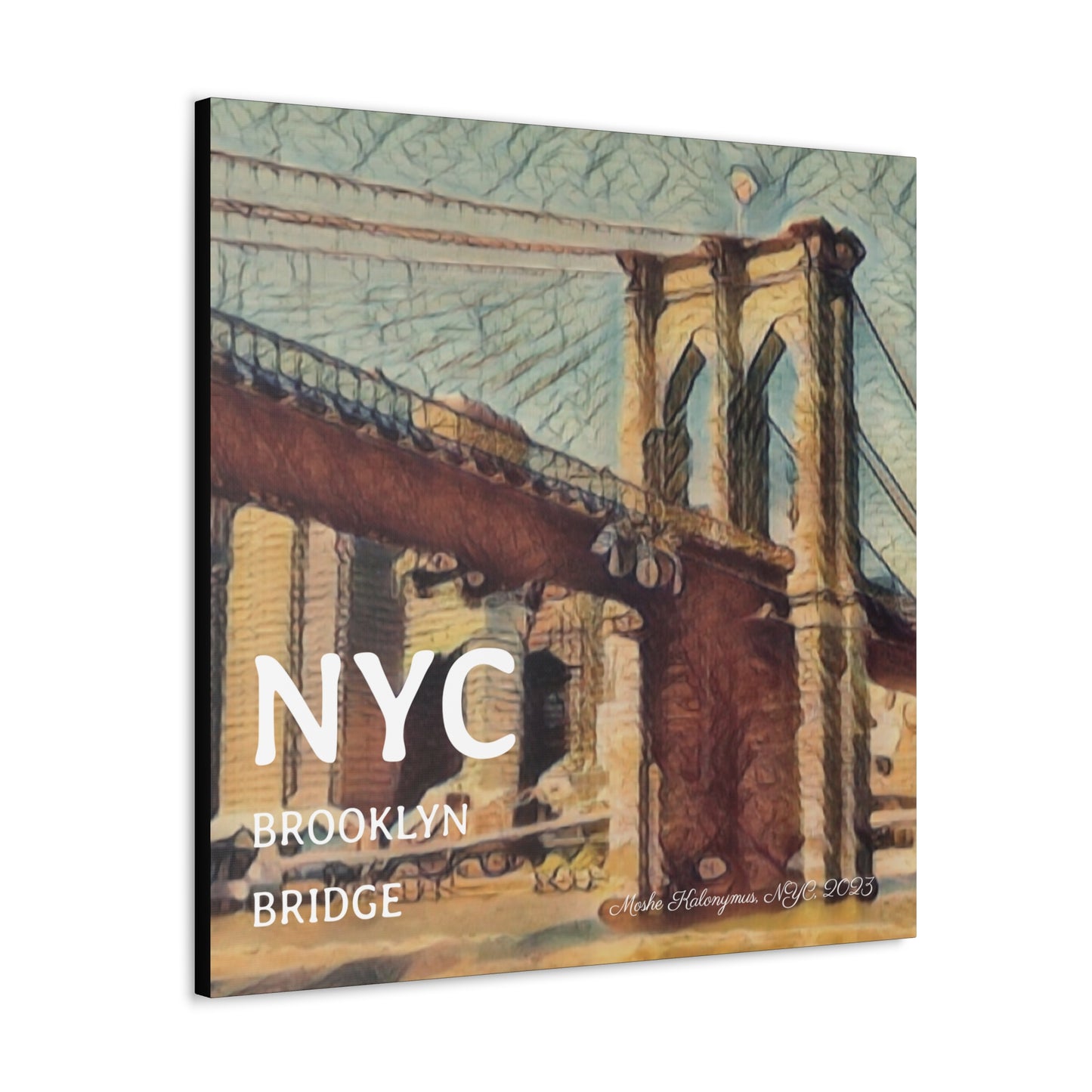 Canvas Gallery Wrap with "NYC Brooklyn Bridge ".