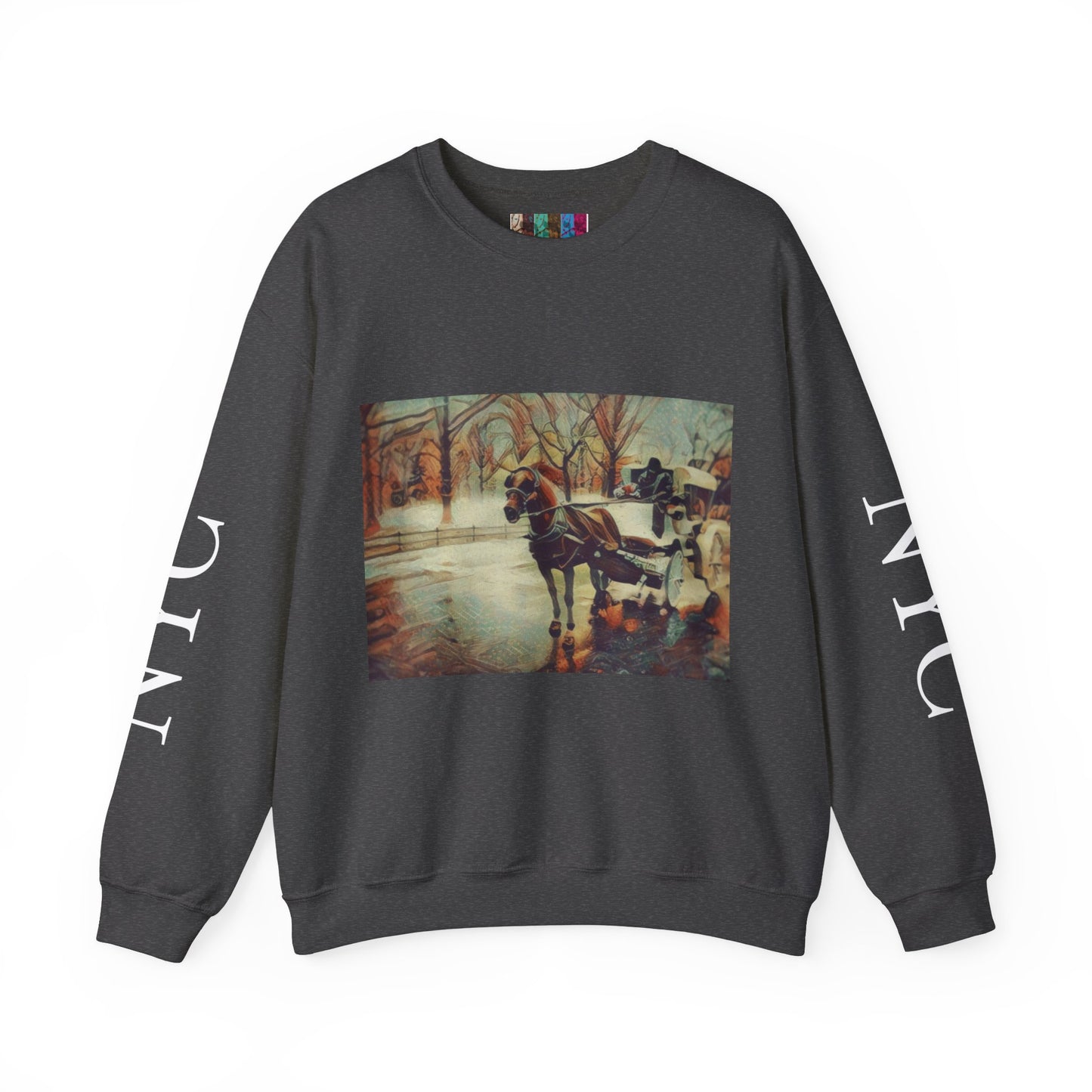 Sweatshirt with "NYC Central Park Hansom Cab"