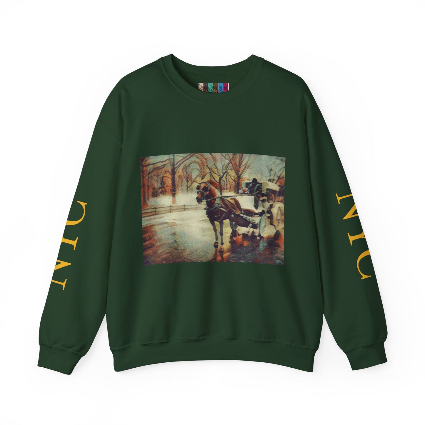 Sweatshirt with "NYC Central Park Hansom Cab"