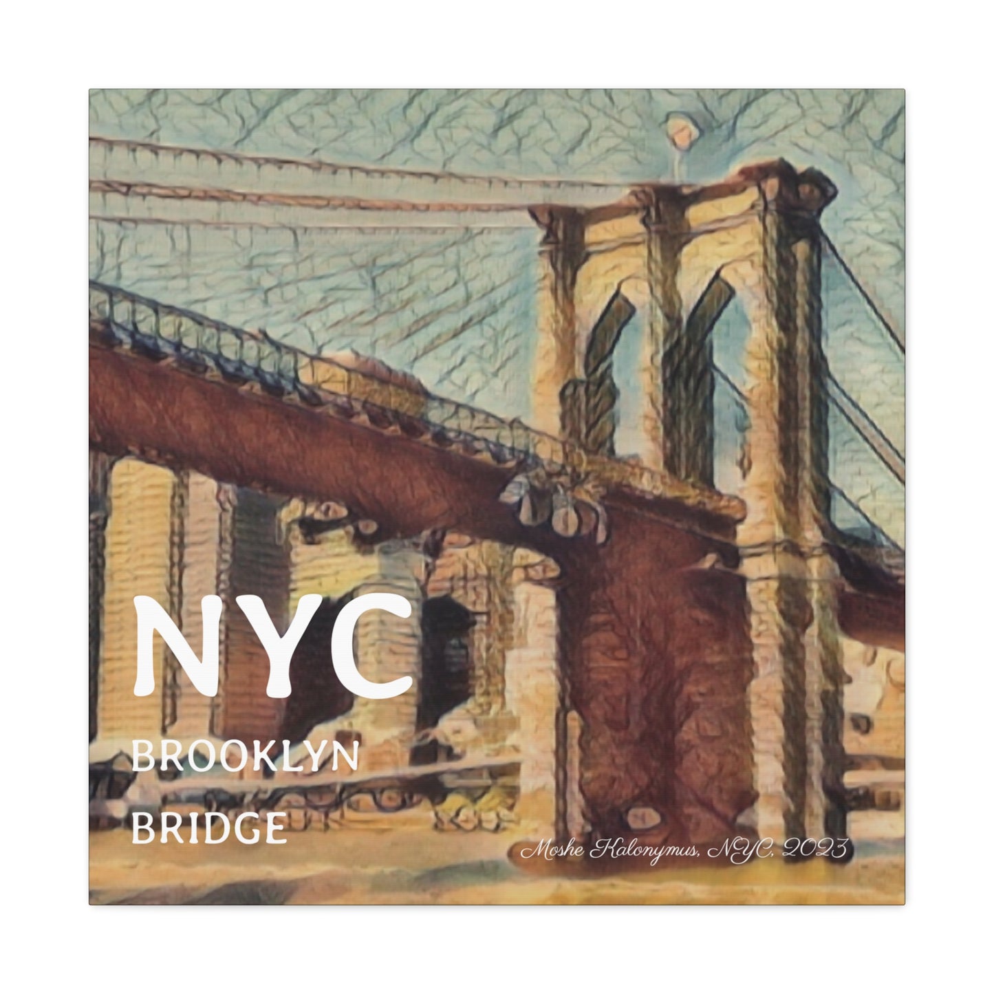 Canvas Gallery Wrap with "NYC Brooklyn Bridge ".