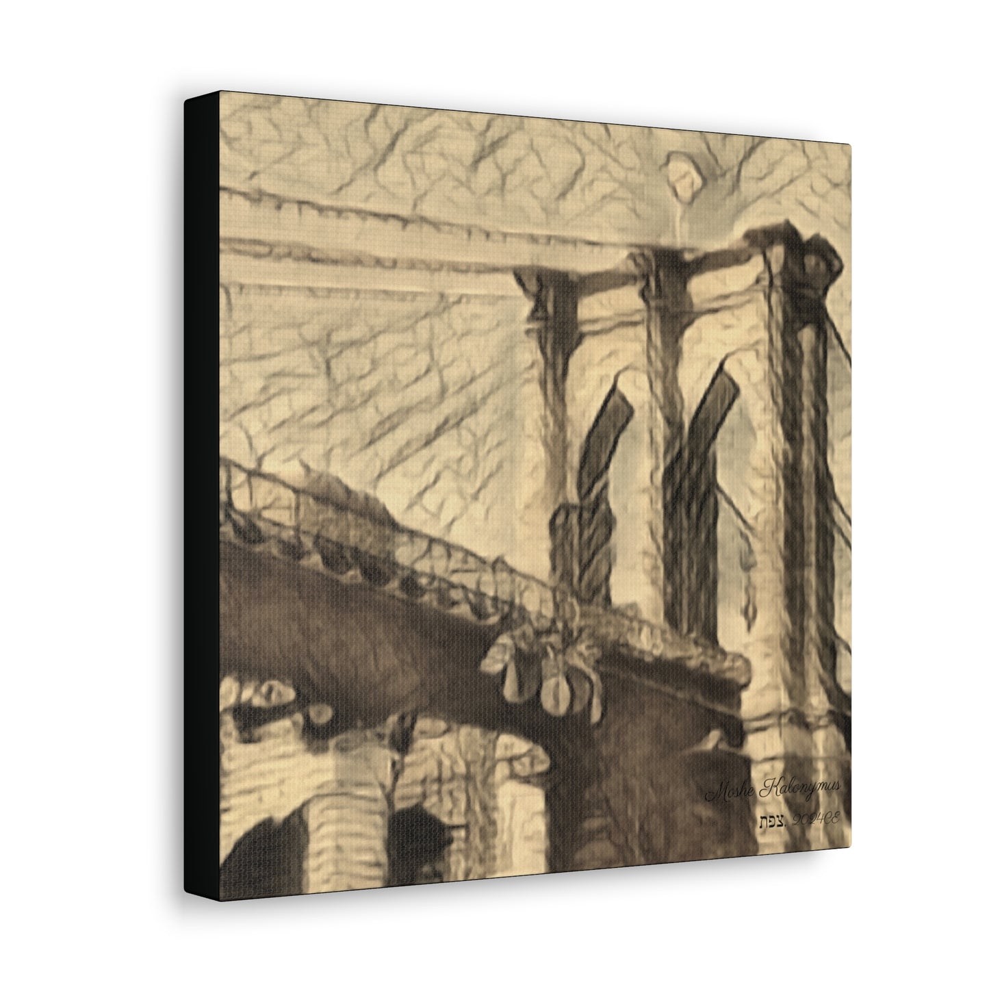 Canvas Gallery Wrap of "The Brooklyn Bridge"