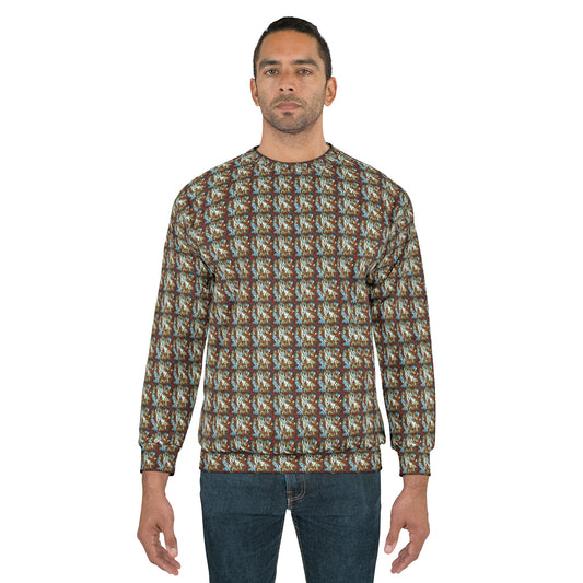 Sweatshirt with 11 2023 112 Box Pattern